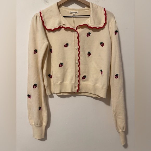 For Love And Lemons Cream Srawberry Skirt Set - Picture 5 of 12